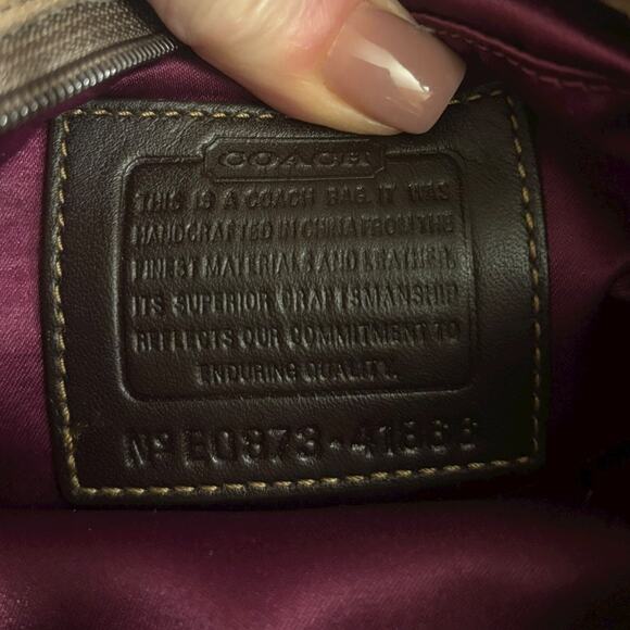 Coach Y2K Brown Suede Hobo Shoulder Bag - Picture 8 of 9